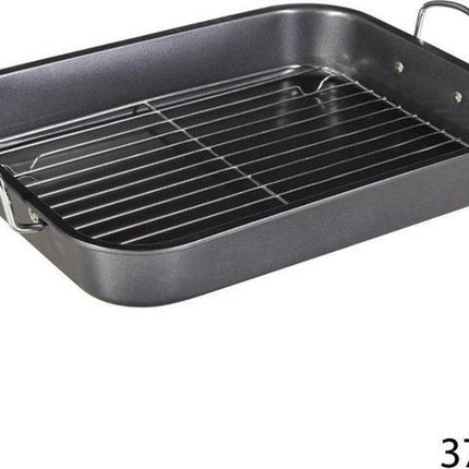 Braadslede met uitneembaar rek anti-aanbak staal 37 x 29 x 5,5 cm