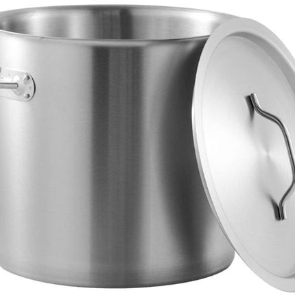 Kinghoff Kookpan 17 liter - Ø28cm - Geschikt voor alle Warmtebronnen (Incl. Inductie) - Soeppan - Stoompan - XXL - Grote pan