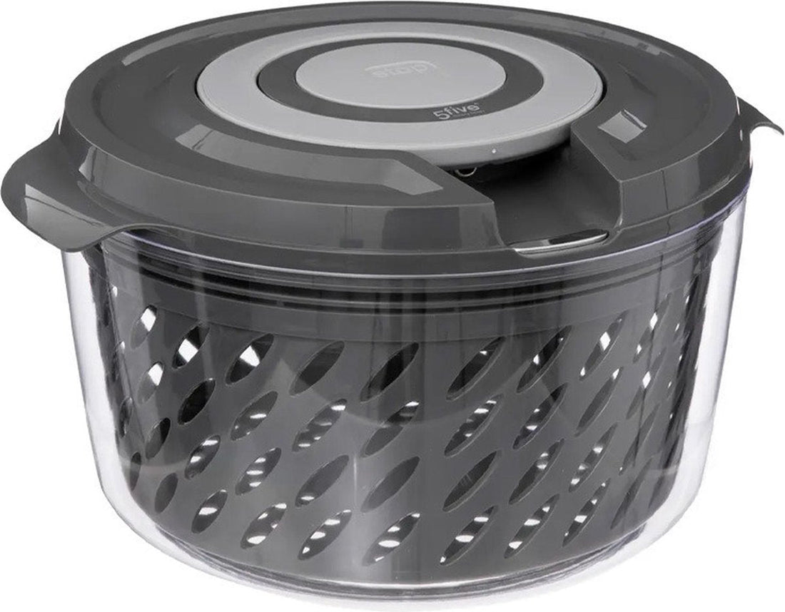 5Five Salatschleuder / Salatschleuder / Salattrockner - 5,5 Liter Fassungsvermögen - Kunststoff - Luxusmodell