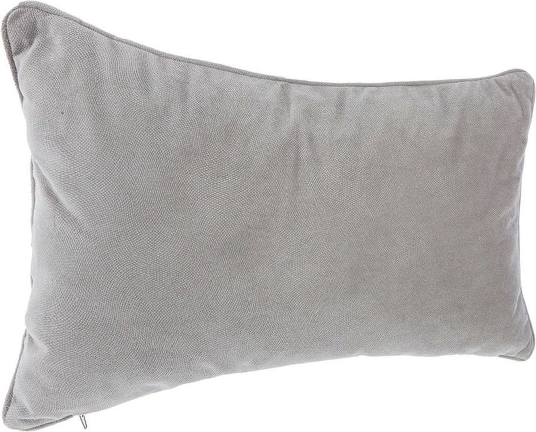 Atmosphera Coussin de canapé / salon Sophia - 30 x 50 cm - Gris argenté - polyester - avec fermeture éclair
