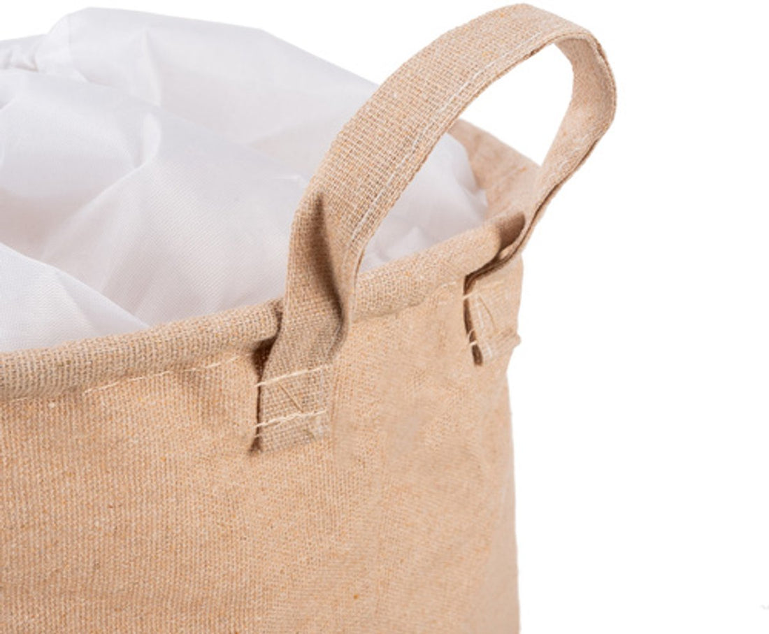 Kruzzel opbergmand voor speelgoed – XL, waterdicht en opvouwbaar, beige print – foto 8