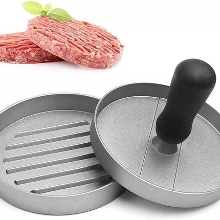 myHousehold - Professionele Hamburgerpers - RVS - Antiaanbaklaag - Hamburgermaker - Hamburgerpers