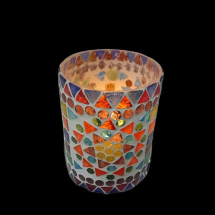 Waxinehouder Shine multi color Ø 7,5 cm