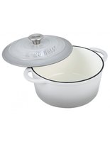 Kinghoff 1521 - cast iron casserole - Ø24 cm - 4L - grey - enamel