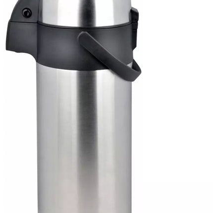 Kinghoff Tafelthermoskan met Pomp - Roestvrijstalen Thermoskan 3,0 Liter (KH1467) - Houdt Dranken Urenlang Warm of Koud - Handige Knopbediening