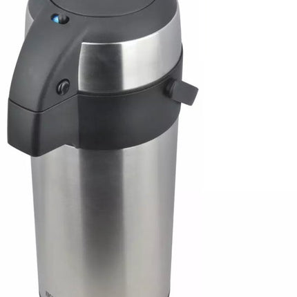 Kinghoff Tafelthermoskan met Pomp - Roestvrijstalen Thermoskan 3,0 Liter (KH1467) - Houdt Dranken Urenlang Warm of Koud - Handige Knopbediening
