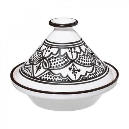 Tajine zwart & wit Ø 27 cm