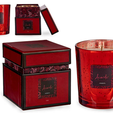 Geurkaars Rubrum Rode Vruchten Rood (9 x 10 x 9 cm)