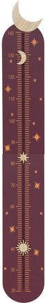 Atmosphera Kids Groeimeter Sterrenhemel - Kindermeetlat - B20xH140cm - Bruin