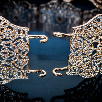 Gouden riem ovaal met stenen