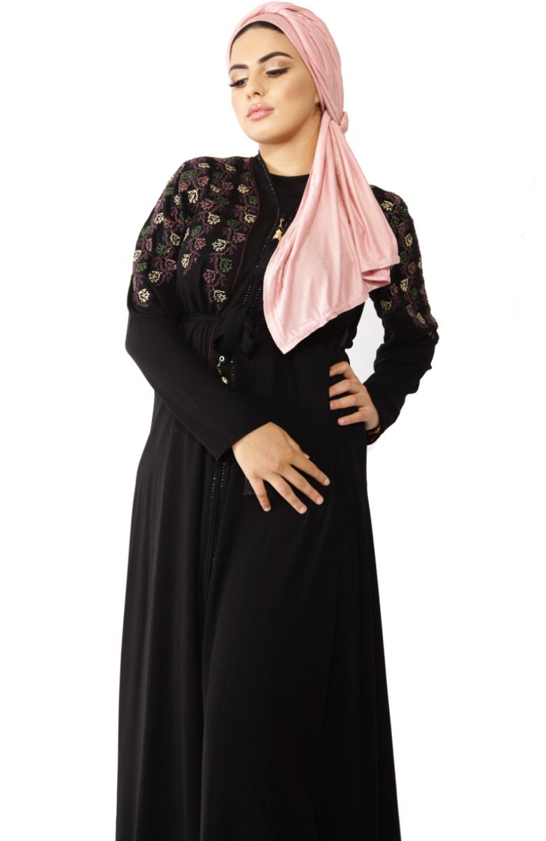 Abaya Modeste Brodée