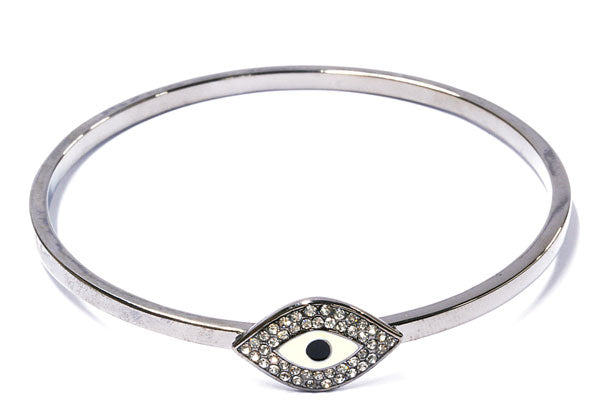 RHINESTONE/GUNMETAL BRACELET