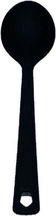 Basic & Co | Pollepel |  Kookgerei | Zwart | Inclusief Spatel & Opscheplepel | 29cm | Nylon | Compact & Hygiënisch |