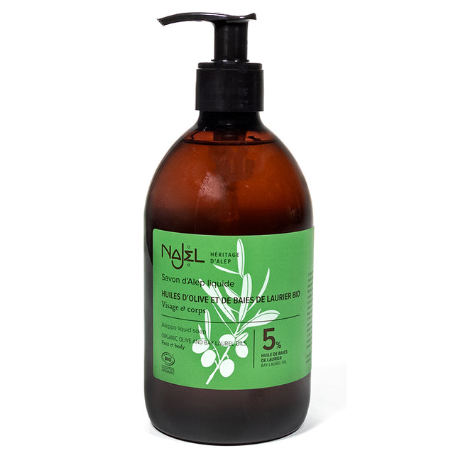 Aleppo vloeibare zeep met doseerfles biologisch 500ML