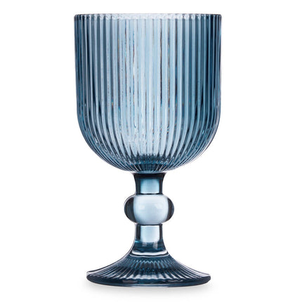 Set van 6 glazen van Geribbeld Glas, 260 ml
