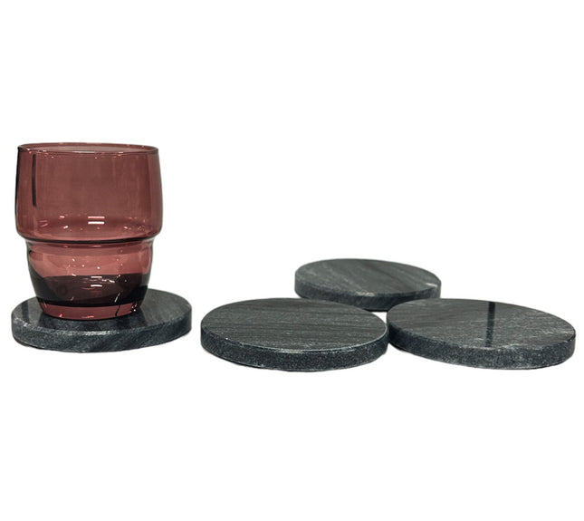 Marmeren Onderzetters voor Glazen 4 stk.