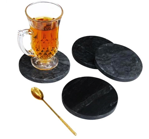 Marmeren Onderzetters voor Glazen 4 stk.