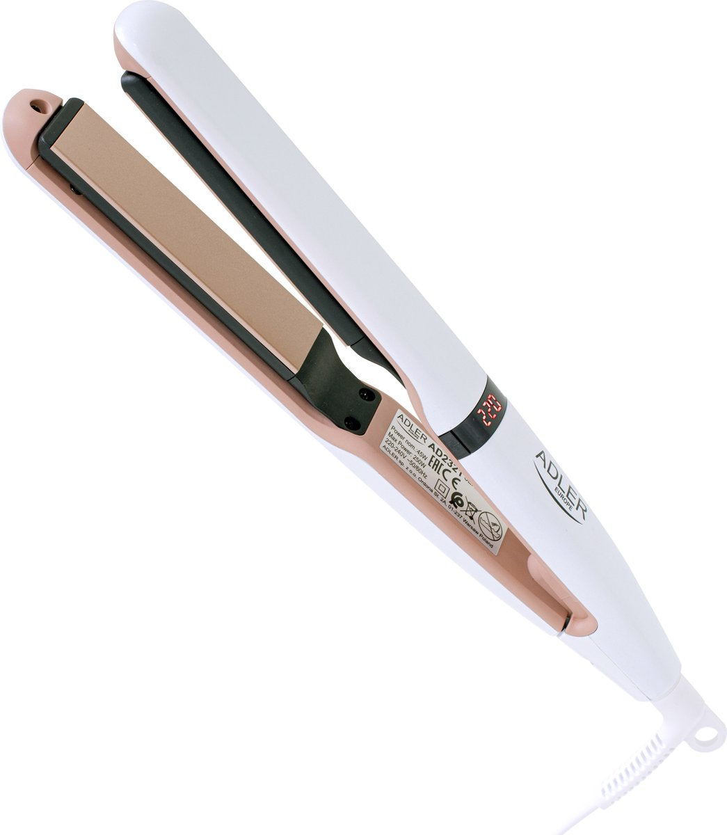 Adler AD 2321 Hair Straightener - ceramic with temp. control