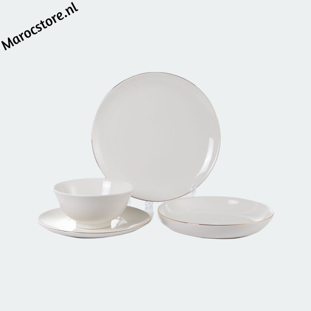 Service de table 24 pièces 6 personnes - Bright White