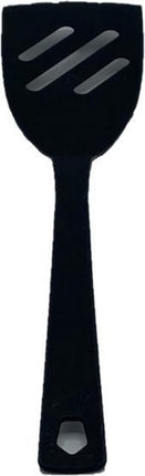 Basic & Co | Pollepel |  Kookgerei | Zwart | Inclusief Spatel & Opscheplepel | 29cm | Nylon | Compact & Hygiënisch |