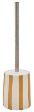 WC-Borstel Strio Hoog - 39 cm Keramiek - Tarwe - Toiletborstel - Staand - Keramisch - Gele strepen - Vrijstaande WC Borstel