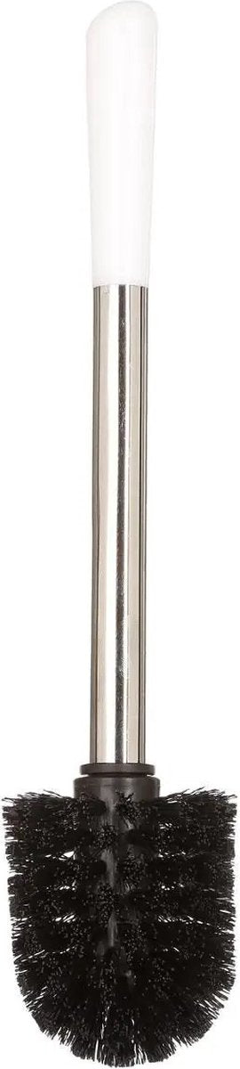 2 x 5five WC-Bürstengarnitur rund – weiß glänzend – Keramik – 36 cm