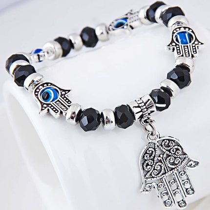 Khamsa armband zwart