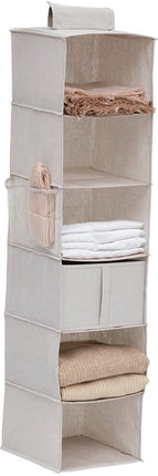 Kledingkast hang organizer 10-vaks Five® - Dressy+ - Beige