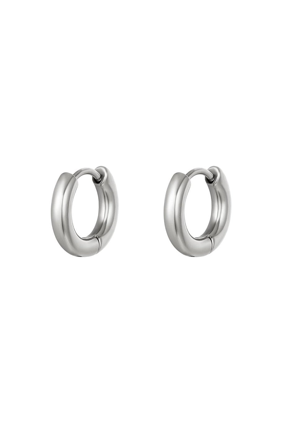 Basic Ohrringe - mini - Silberfarben - Edelstahl - 2er-Set