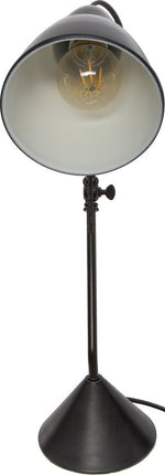 Atmosphera Tafellamp/bureaulampje Design Light Classic - zwart - metaal - H62 cm - Leeslamp