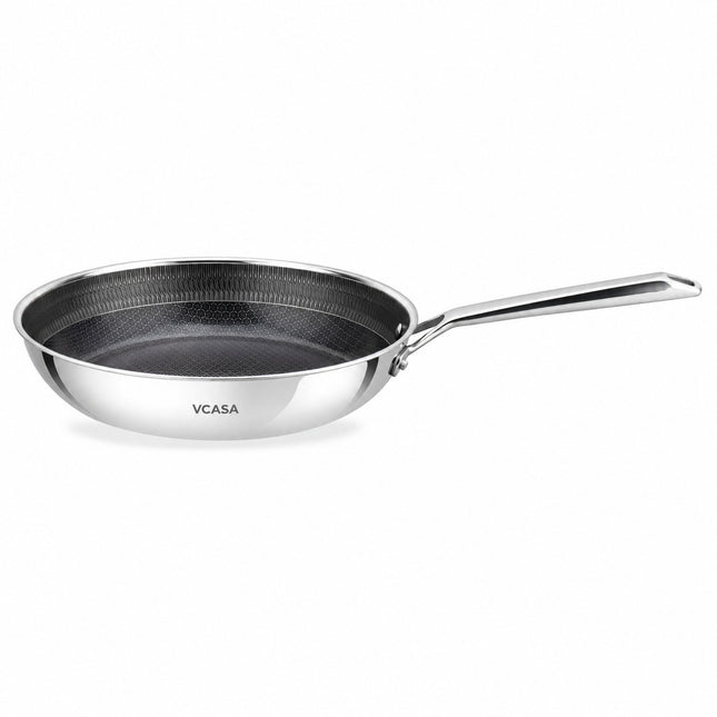 Vcasa keramische koekenpan 28 cm, PFAS-vrije antiaanbaklaag, tri-ply, Velora