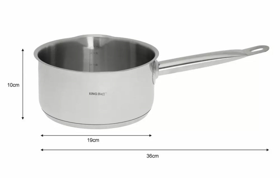 Saucepan - Stainless Steel Saucepan - 2.1 Liter - 18 cm