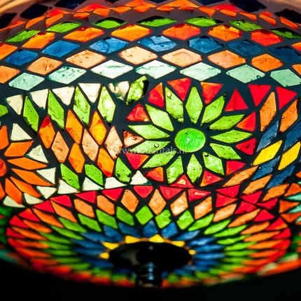 Oosterse plafondlamp Multi colour Ø25 - plafonnière