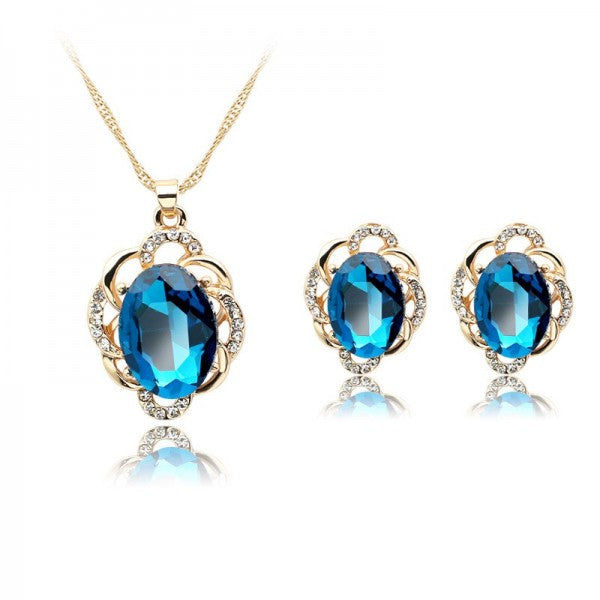 PARURE ; COLLIER AVEC BOUCLES D'OREILLES