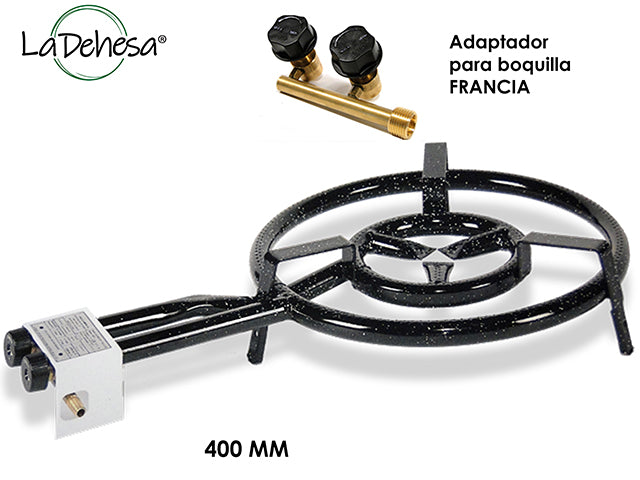 Butane/Propane Gas Burner Ø40cm - Gas Stove / Gas Ring - 2 valves