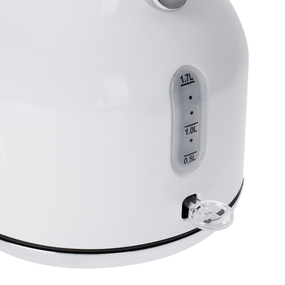 Electric kettle with thermometer - White - 1.7 liters - metal