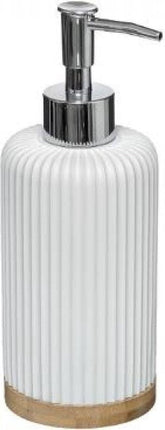 5Five Zeeppompje/dispenser - kunststeen - wit - 270 ml - navulbaar - toilet/badkamer/toilet