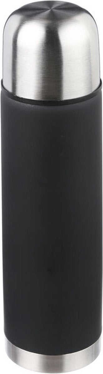 5Five rvs isoleerfles 0,5 liter – afgedichte thermosfles, zwart