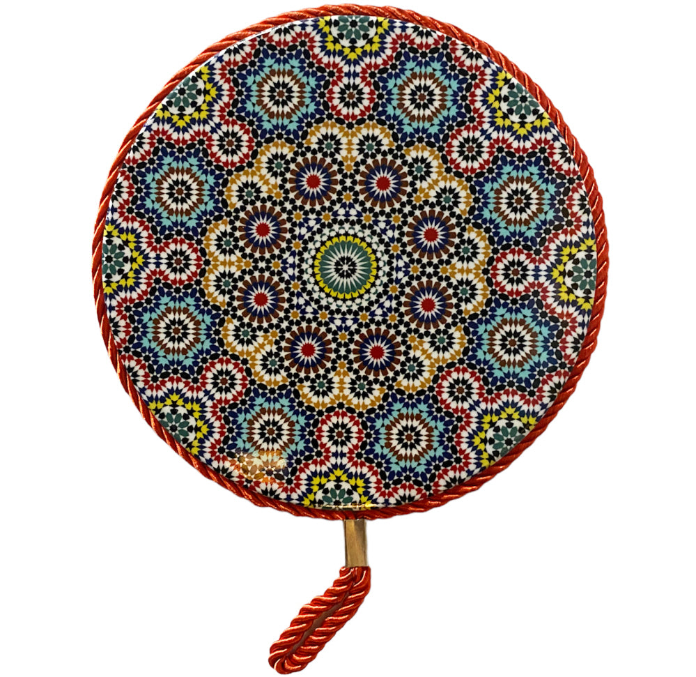 Sous-verre coloré motifs mosaïque