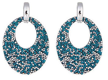 Oorbellen Sparkle Blue / Silver