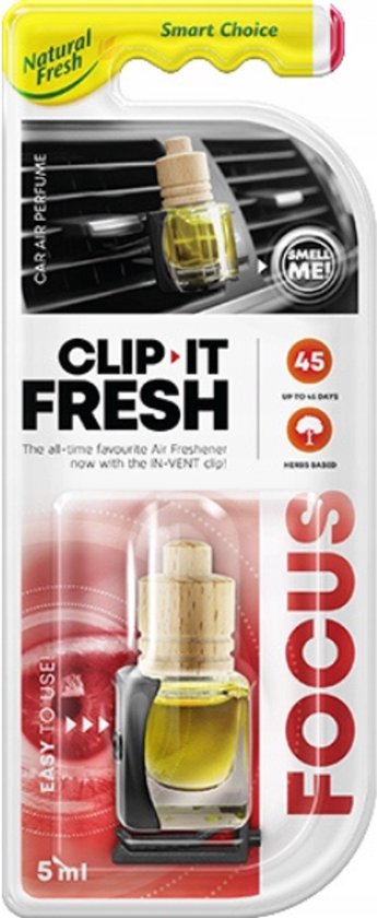 Elix Clip-It Fresh auto luchtverfrisser Focus – ventilatieclip, 5 ml