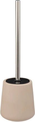 5Five Toilet/wc-borstel in houder - polyresin/metaal - beige - 40 cm