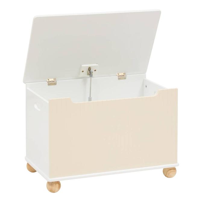 Atmosphera Kids speelgoedkist Bouli – beige opbergbox met handgrepen – foto 4