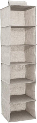 5Five kast organizer - hangend - 6 vakken - 30 x 30 x 120 cm - beige