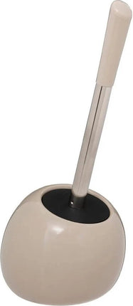 5Five Toilet/wc-borstel in houder - polyresin/metaal - beige - 35 cm
