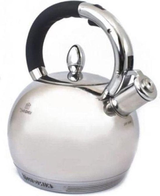 Kinghoff KH3777 - Whistling Kettle - Stainless Steel - 3.0 liters - Water Kettle