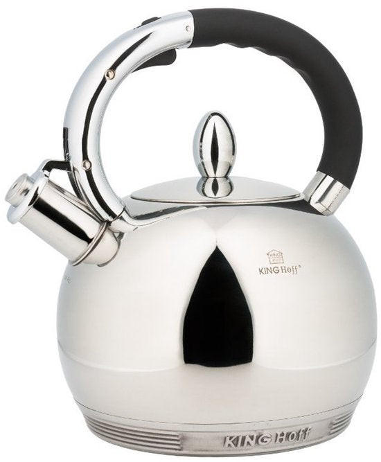 Kinghoff KH3777 - Whistling Kettle - Stainless Steel - 3.0 liters - Water Kettle