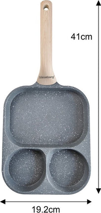 Klausberg 7828 - Pan voor Eieren - burgers - pannenkoeken - Grijs - Anti-aanbakpan