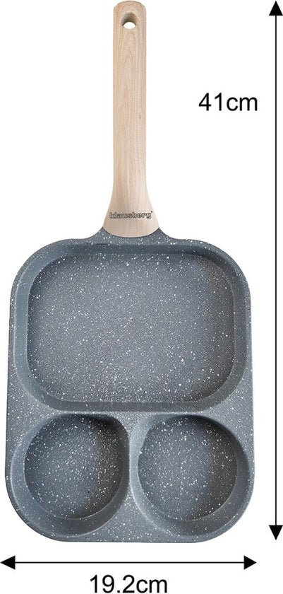 Klausberg 7828 - Pan voor Eieren - burgers - pannenkoeken - Grijs - Anti-aanbakpan