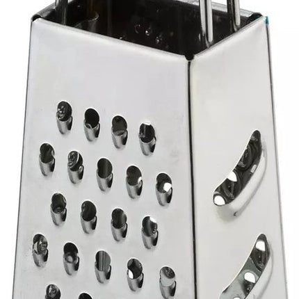 Kinghoff KH-3181 Mini vierkante rasp van roestvrij staal, handrasp, schaaf voor kaas, fruit, gember, groenten en kruiden